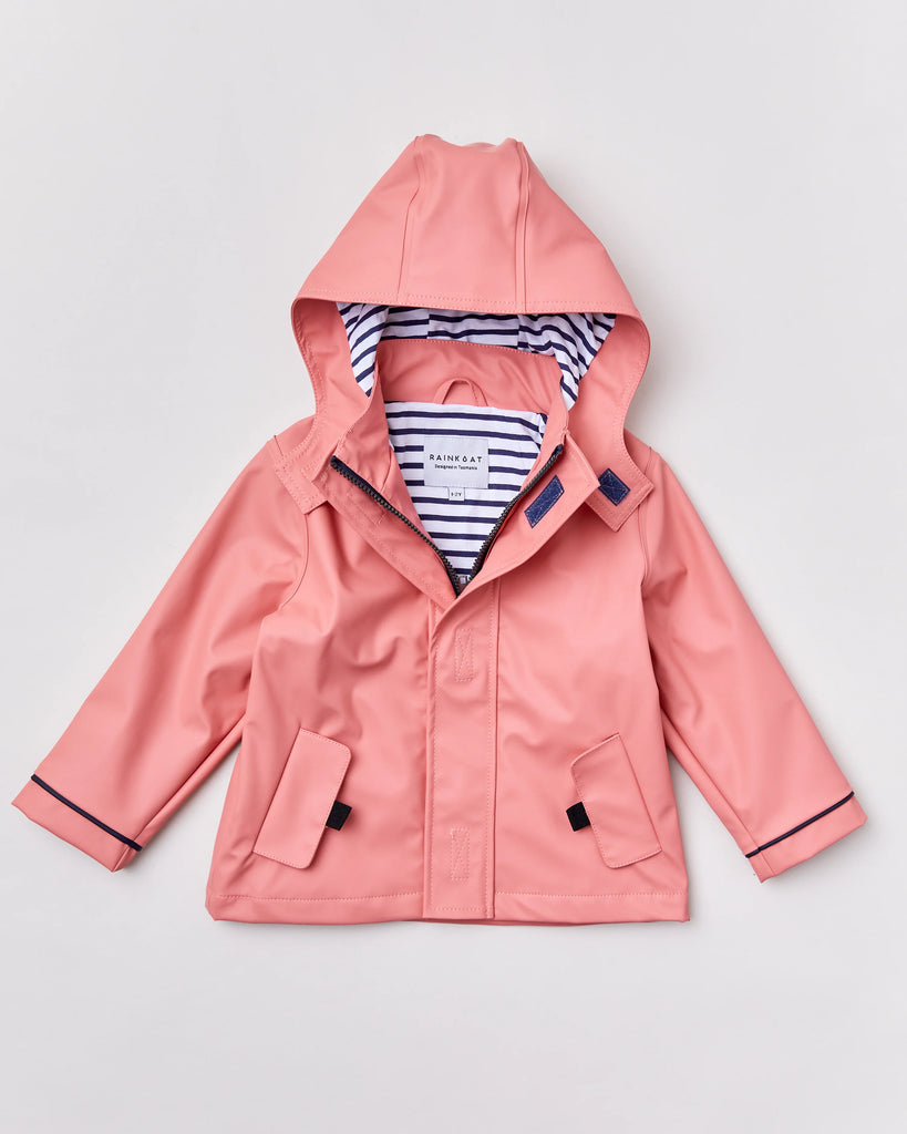 Rainkoat Clay Pink Stripy Sailor Jacket